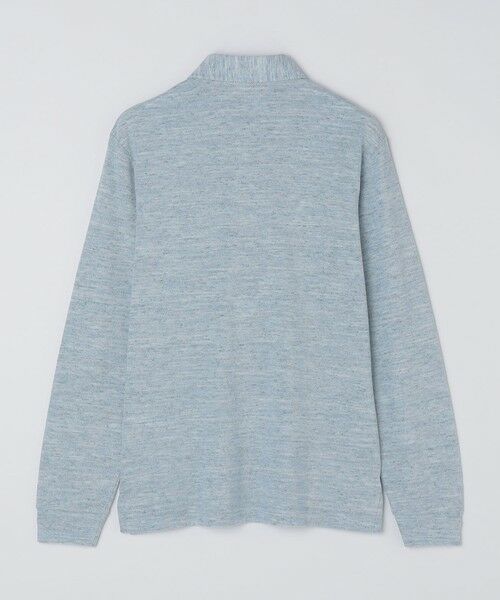 SHIPS / シップス ポロシャツ | 【WEB限定】SHIPS: リネンミックス カラーネップ ボタンダウン ロングスリーブ ポロシャツ | 詳細24