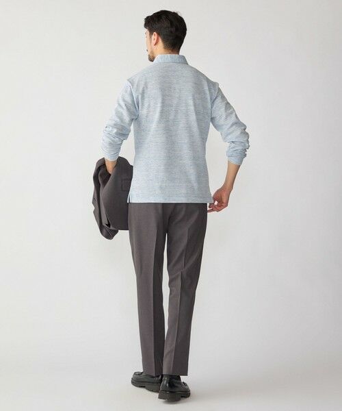 SHIPS / シップス ポロシャツ | 【WEB限定】SHIPS: リネンミックス カラーネップ ボタンダウン ロングスリーブ ポロシャツ | 詳細8