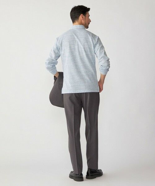 SHIPS / シップス ポロシャツ | 【WEB限定】SHIPS: リネンミックス カラーネップ ボタンダウン ロングスリーブ ポロシャツ | 詳細9