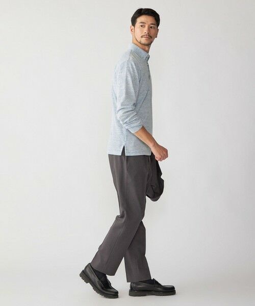 SHIPS / シップス ポロシャツ | 【WEB限定】SHIPS: リネンミックス カラーネップ ボタンダウン ロングスリーブ ポロシャツ | 詳細10