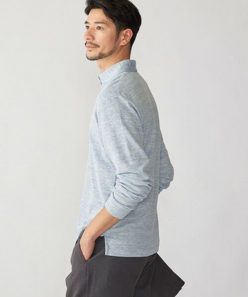 SHIPS / シップス ポロシャツ | 【WEB限定】SHIPS: リネンミックス カラーネップ ボタンダウン ロングスリーブ ポロシャツ | 詳細12