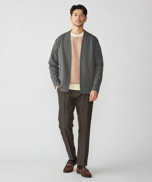 SHIPS / シップス カーディガン・ボレロ | SHIPS: 〈セットアップ対応〉ジャカード ノーカラー カーディガン | 詳細1