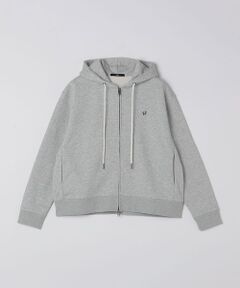 SHIPS / シップス パーカー | 【WEB限定】SHIPS: クロップド ワイド ワンポイント ロゴ ジップアップ フーディー