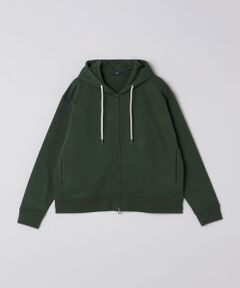 SHIPS / シップス パーカー | 【WEB限定】SHIPS: クロップド ワイド ワンポイント ロゴ ジップアップ フーディー