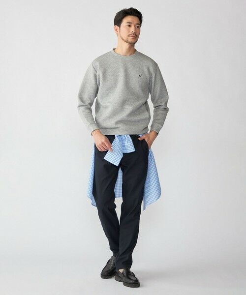 SHIPS / シップス スウェット | 【WEB限定】SHIPS: コットンポリ ダブルニット ロングスリーブ クルーネック トレーナー (セットアップ対応) | 詳細1