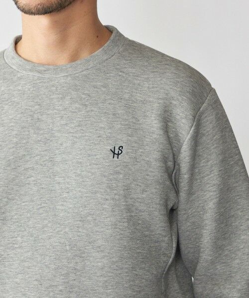 SHIPS / シップス スウェット | 【WEB限定】SHIPS: コットンポリ ダブルニット ロングスリーブ クルーネック トレーナー (セットアップ対応)(グレー)