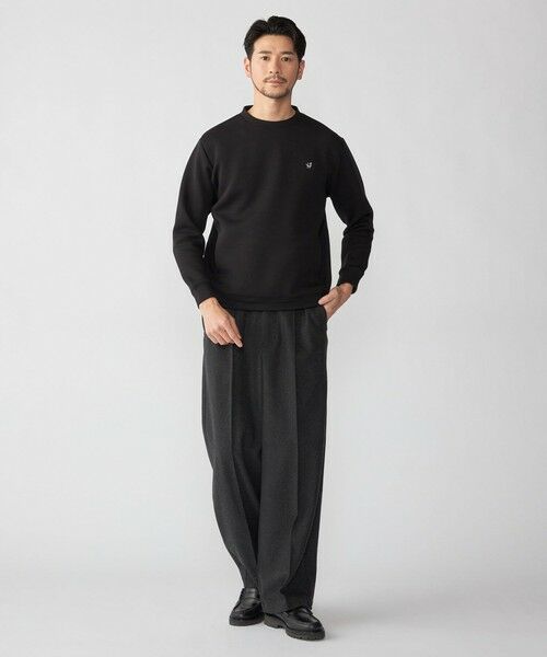 SHIPS / シップス スウェット | 【WEB限定】SHIPS: コットンポリ ダブルニット ロングスリーブ クルーネック トレーナー (セットアップ対応) | 詳細5