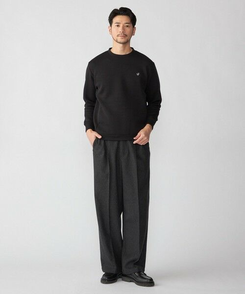 SHIPS / シップス スウェット | 【WEB限定】SHIPS: コットンポリ ダブルニット ロングスリーブ クルーネック トレーナー (セットアップ対応) | 詳細9