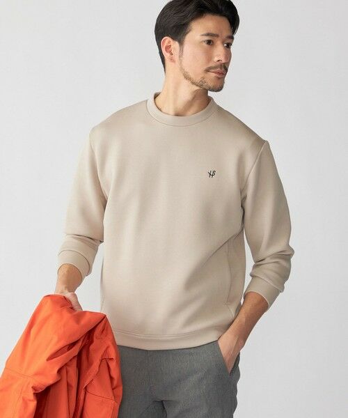 SHIPS / シップス スウェット | 【WEB限定】SHIPS: コットンポリ ダブルニット ロングスリーブ クルーネック トレーナー (セットアップ対応) | 詳細18