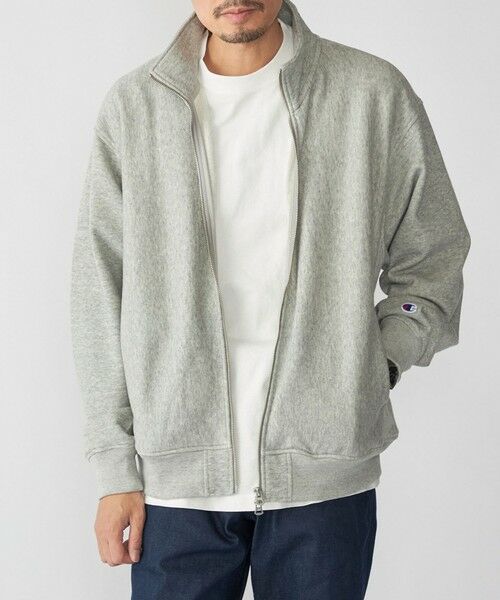 SHIPS / シップス スウェット | 【SHIPS別注】Champion: リバースウィーブ スウェット スタンド ジップ カーディガン（グレー）