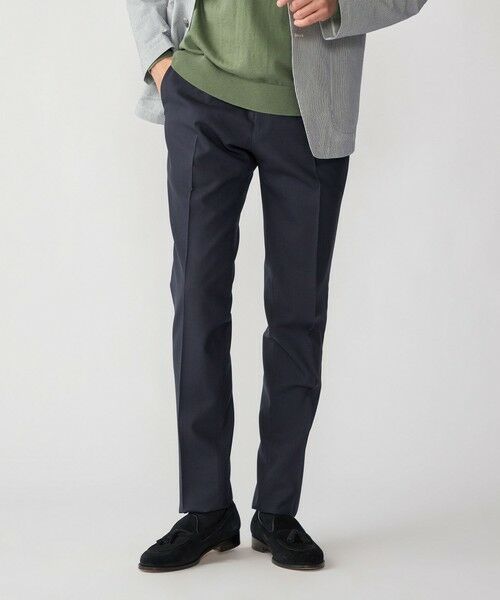 SHIPS / シップス スラックス・ドレスパンツ | SHIPS: 〈FUNCTION/洗濯機可能〉ラスティック マシン ウォッシャブル スラックス(ネイビー)