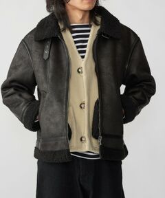 BENCH MARKING SHIRTS: フェイク ムートン B3 ブルゾン