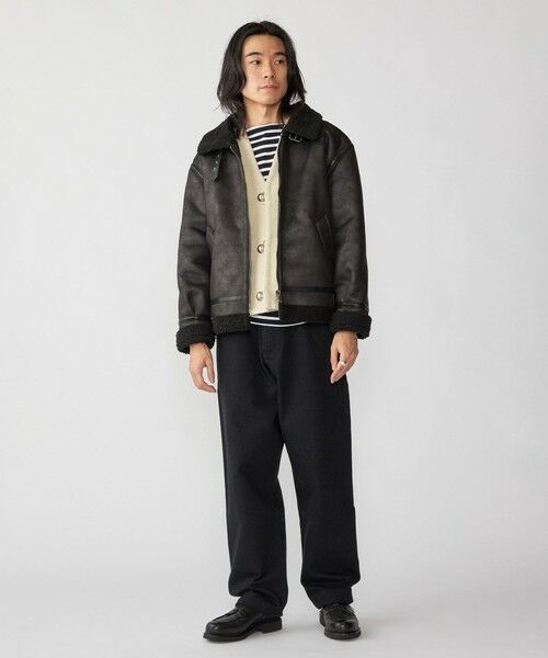 SHIPS / シップス その他アウター | BENCH MARKING SHIRTS: フェイク ムートン B3 ブルゾン | 詳細1