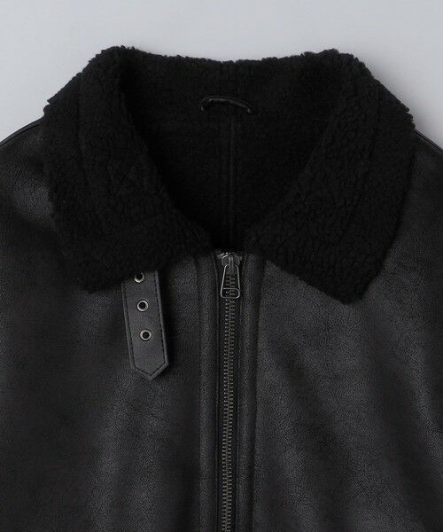 SHIPS / シップス その他アウター | BENCH MARKING SHIRTS: フェイク ムートン B3 ブルゾン | 詳細8