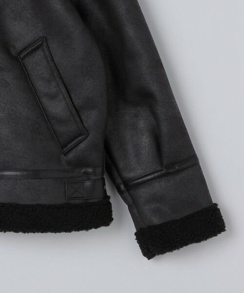 SHIPS / シップス その他アウター | BENCH MARKING SHIRTS: フェイク ムートン B3 ブルゾン | 詳細9