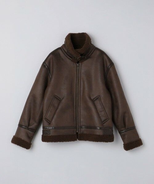 SHIPS / シップス その他アウター | BENCH MARKING SHIRTS: フェイク ムートン B3 ブルゾン | 詳細23