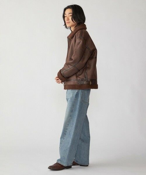 SHIPS / シップス その他アウター | BENCH MARKING SHIRTS: フェイク ムートン B3 ブルゾン | 詳細18