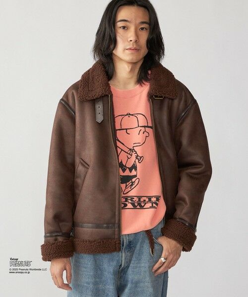 SHIPS / シップス その他アウター | BENCH MARKING SHIRTS: フェイク ムートン B3 ブルゾン | 詳細19