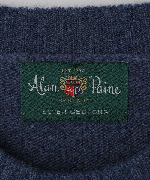 SHIPS / シップス ニット・セーター | ALANPAINE: 7ゲージ ラグラン スリーブ クルーネック ニット | 詳細8
