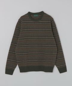 SHIPS / シップス ニット・セーター | ALANPAINE: 〈手洗い可能〉7ゲージ フェアアイル クルーネック ニット