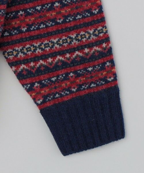 SHIPS / シップス ニット・セーター | ALANPAINE: 〈手洗い可能〉7ゲージ フェアアイル クルーネック ニット | 詳細4