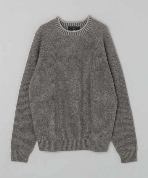 SHIPS / シップス ニット・セーター | ALANPAINE:〈手洗い可能〉7ゲージ メランジ ロールネック ニット（チャコールグレー）