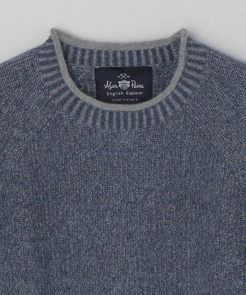 SHIPS / シップス ニット・セーター | ALANPAINE:〈手洗い可能〉7ゲージ メランジ ロールネック ニット | 詳細3