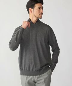 SHIPS / シップス ニット・セーター | SHIPS:〈手洗い可能〉HANDFRAME 16ゲージ コットン/ウール モックネック ニット