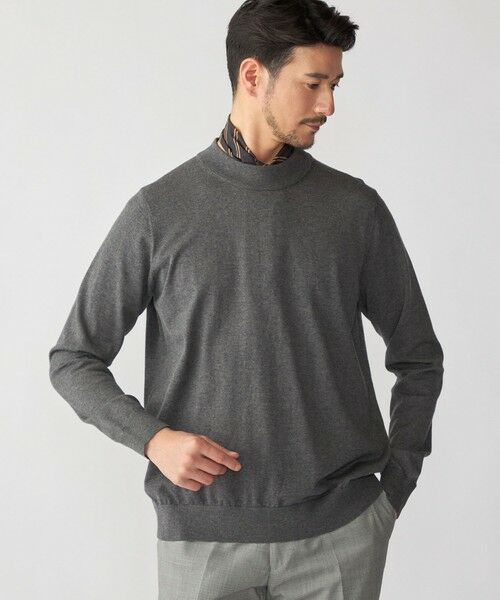 SHIPS / シップス ニット・セーター | SHIPS:〈手洗い可能〉HANDFRAME 16ゲージ コットン/ウール モックネック ニット | 詳細17