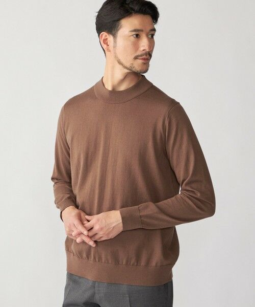 SHIPS / シップス ニット・セーター | SHIPS:〈手洗い可能〉HANDFRAME 16ゲージ コットン/ウール モックネック ニット | 詳細23