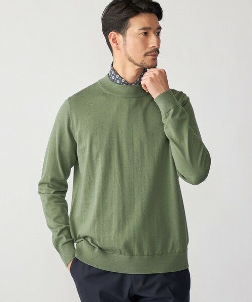 SHIPS / シップス ニット・セーター | SHIPS:〈手洗い可能〉HANDFRAME 16ゲージ コットン/ウール モックネック ニット | 詳細29