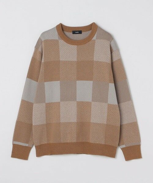 SHIPS / シップス ニット・セーター | SHIPS: 〈洗濯機可能〉チェック コットンカシミヤ クルーネック | 詳細7