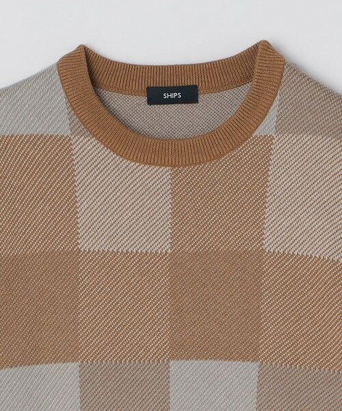 SHIPS / シップス ニット・セーター | SHIPS: 〈洗濯機可能〉チェック コットンカシミヤ クルーネック | 詳細9