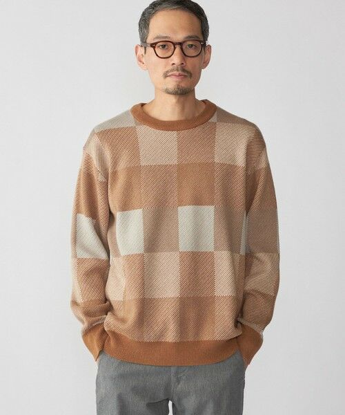 SHIPS / シップス ニット・セーター | SHIPS: 〈洗濯機可能〉チェック コットンカシミヤ クルーネック | 詳細6