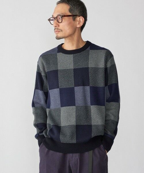 SHIPS / シップス ニット・セーター | SHIPS: 〈洗濯機可能〉チェック コットンカシミヤ クルーネック | 詳細21