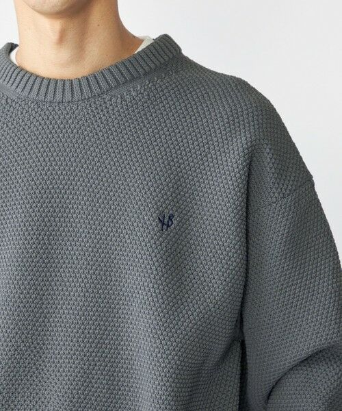 SHIPS / シップス ニット・セーター | 【WEB限定】SHIPS: ワンポイントロゴ ビッグシルエット レイヤード ニット（ニット+ロンT） | 詳細4