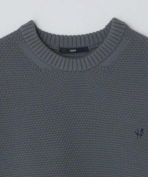 SHIPS / シップス ニット・セーター | 【WEB限定】SHIPS: ワンポイントロゴ ビッグシルエット レイヤード ニット（ニット+ロンT） | 詳細8