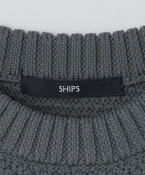 SHIPS / シップス ニット・セーター | 【WEB限定】SHIPS: ワンポイントロゴ ビッグシルエット レイヤード ニット（ニット+ロンT） | 詳細10