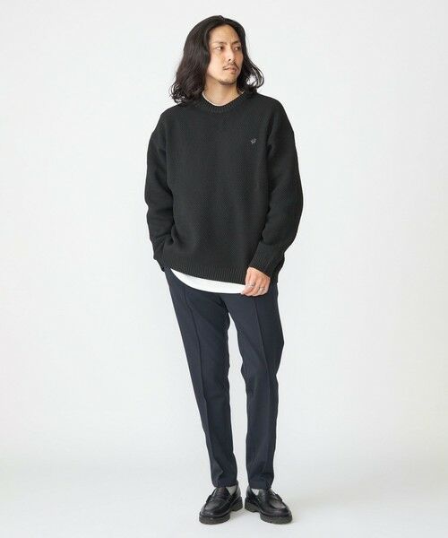 SHIPS / シップス ニット・セーター | 【WEB限定】SHIPS: ワンポイントロゴ ビッグシルエット レイヤード ニット（ニット+ロンT） | 詳細18