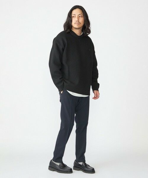 SHIPS / シップス ニット・セーター | 【WEB限定】SHIPS: ワンポイントロゴ ビッグシルエット レイヤード ニット（ニット+ロンT） | 詳細22