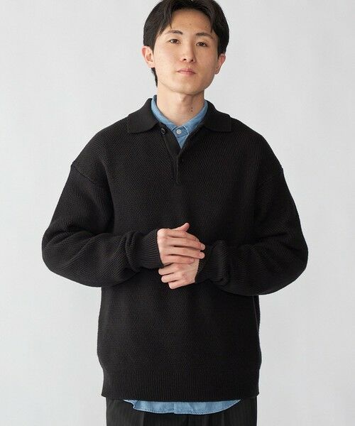 SHIPS / シップス ニット・セーター | City Ambient Products: ソフト ヤーン カルゼ ニットポロ | 詳細14