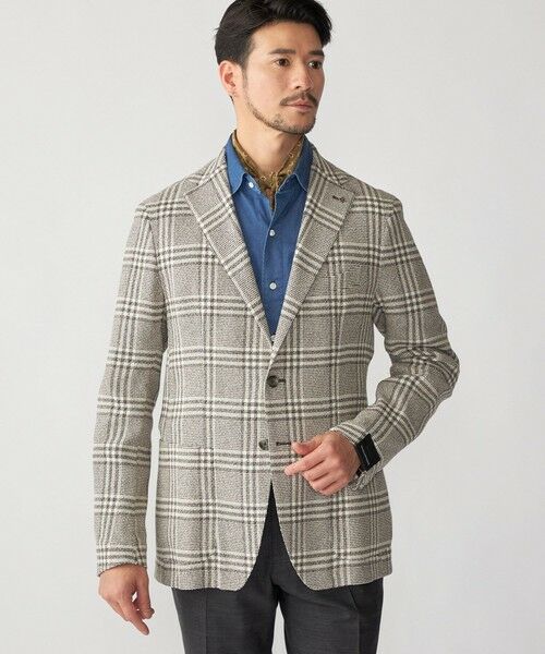 SHIPS / シップス テーラードジャケット | TAGLIATORE: コットン メッシュ グレンチェック ジャケット | 詳細1