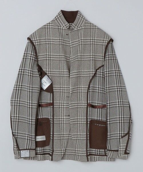 SHIPS / シップス テーラードジャケット | TAGLIATORE: コットン メッシュ グレンチェック ジャケット | 詳細13