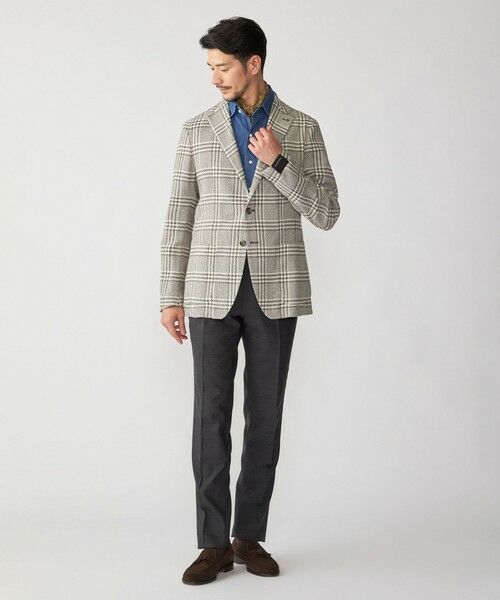 SHIPS / シップス テーラードジャケット | TAGLIATORE: コットン メッシュ グレンチェック ジャケット | 詳細6