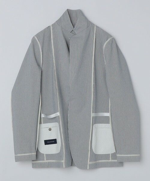 SHIPS / シップス テーラードジャケット | TAGLIATORE: ライト シアサッカー ストライプ ジャケット | 詳細10