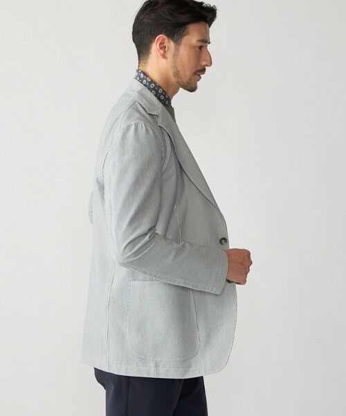 SHIPS / シップス テーラードジャケット | TAGLIATORE: ライト シアサッカー ストライプ ジャケット | 詳細3