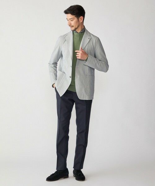 SHIPS / シップス テーラードジャケット | TAGLIATORE: ライト シアサッカー ストライプ ジャケット | 詳細4