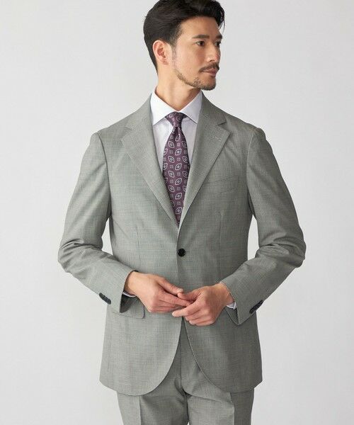 SHIPS / シップス テーラードジャケット | SHIPS:〈FUNCTION/洗濯機可能〉ウォッシャブル ハウンドトゥース ジャケット(セットアップ対応) | 詳細1