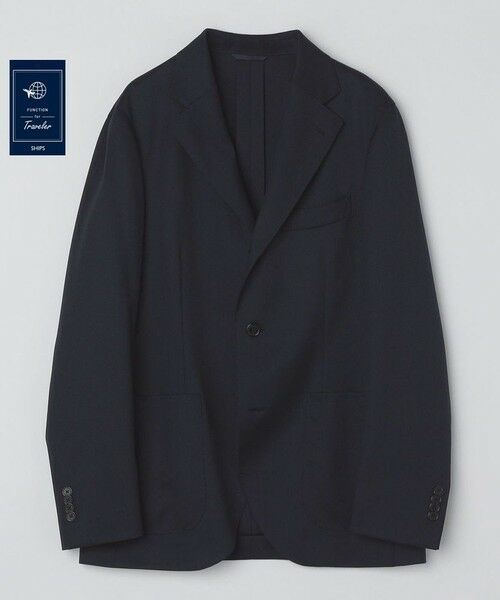 SHIPS / シップス テーラードジャケット | SHIPS:〈セットアップ対応/洗濯機可能〉サージ ウォッシャブル ツイル ジャケット（ネイビー）