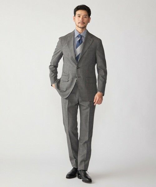 SHIPS / シップス セットアップ | Valditaro: ウール ピンチェック スーツ（チャコールグレー）